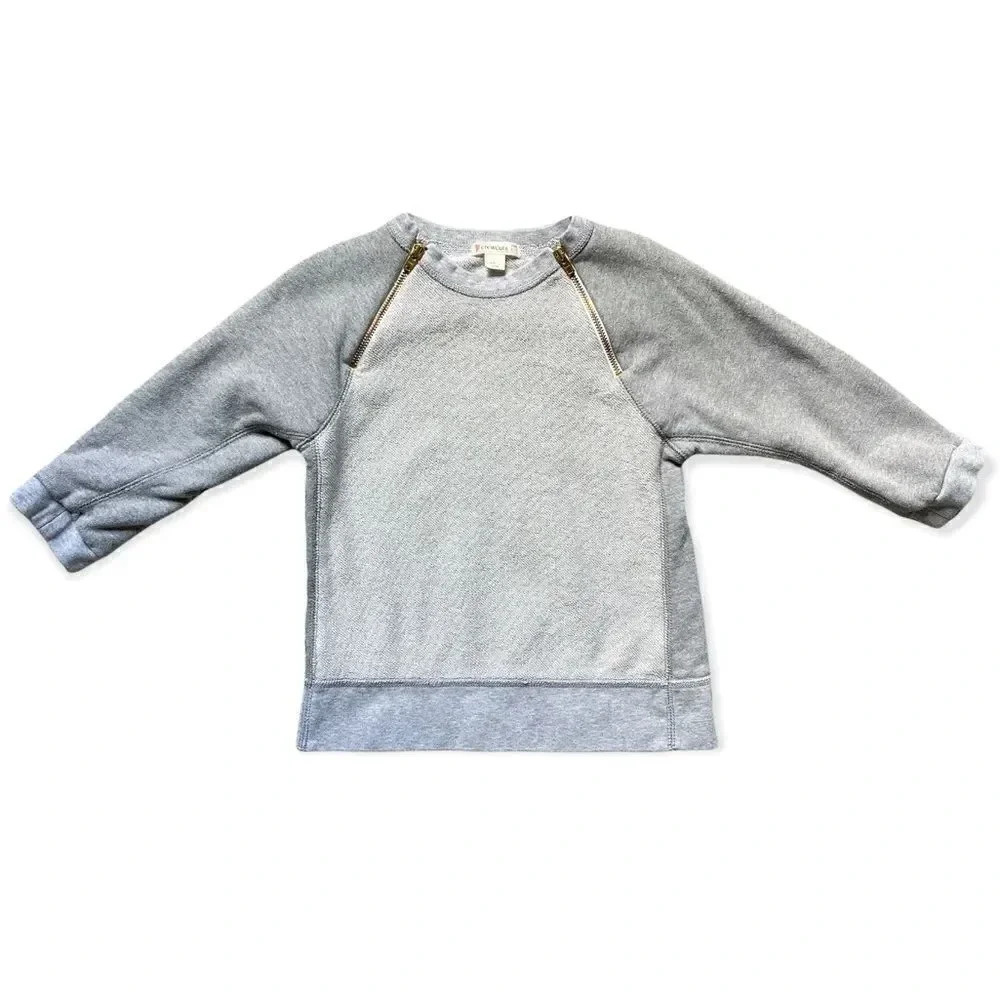 Crewcuts | Gray Double Zip Sweatshirt (4-5 yrs)